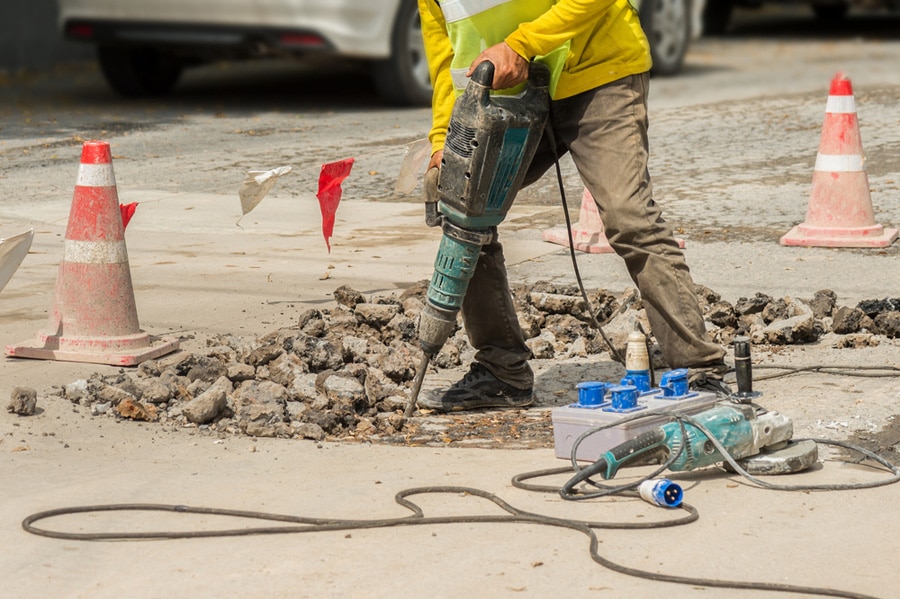 Drilling sidewalk Miami Concrete Services