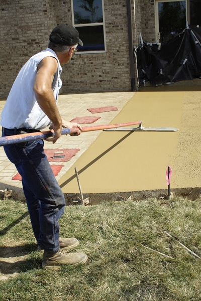 Ongoing repair of concrete patio